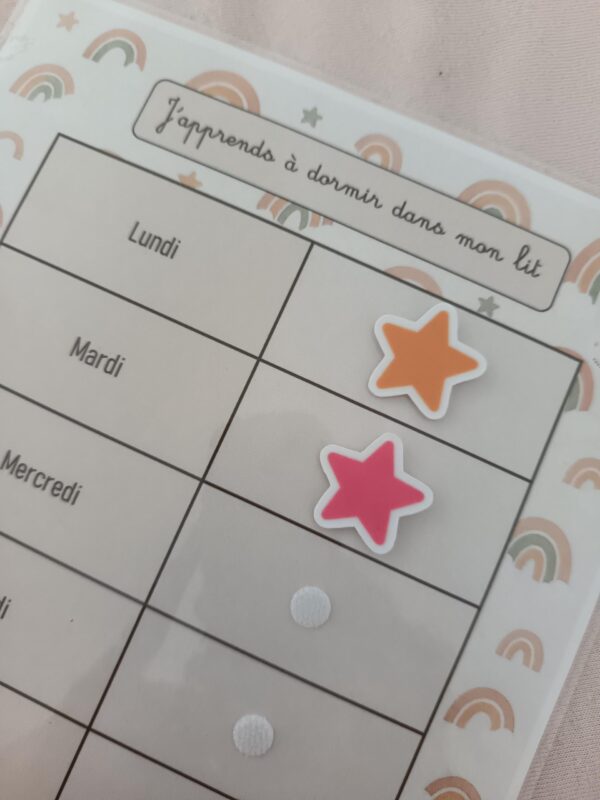J'apprends à dormir dans mon lit