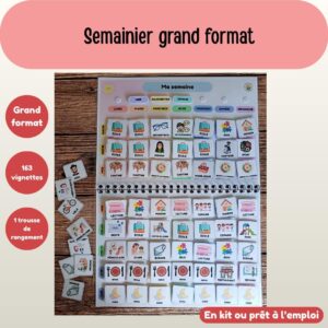 Semainier grand format - Ma semaine - 163 vignettes scratch