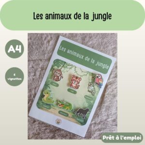 Fiche A4 - Animaux de la jungle