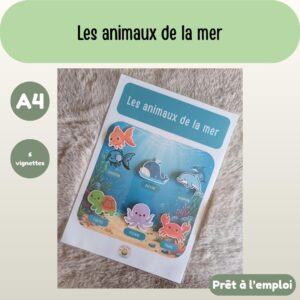 Fiche A4 - Animaux de la mer
