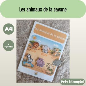 Fiche A4 - Animaux de la savane