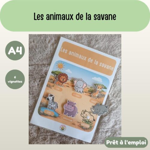 Fiche A4 - Animaux de la savane
