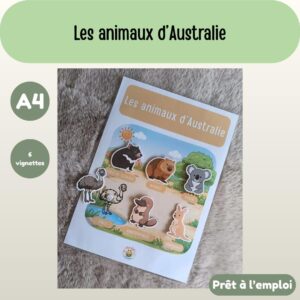 Fiche A4 - Les animaux d'Australie
