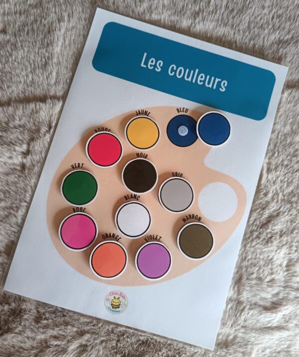 Fiche A4 - Les couleurs