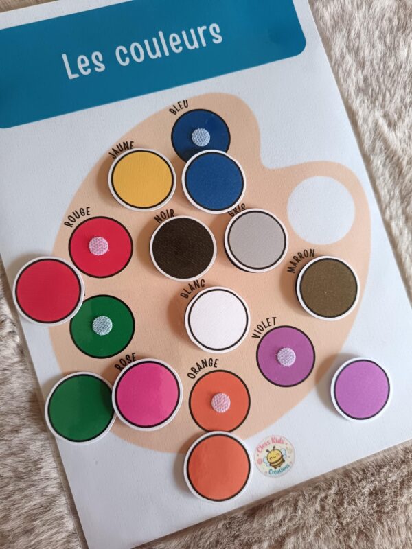 Fiche A4 - Les couleurs