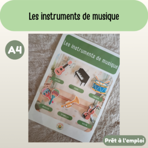 Fiche A4 - Les instruments de musique