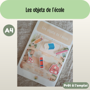 Fiche A4 - Les objets de l'école