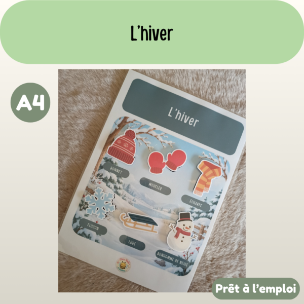 Présentation (45) Fiche A4 - L'hiver