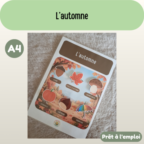 Fiche A4 - L'automne