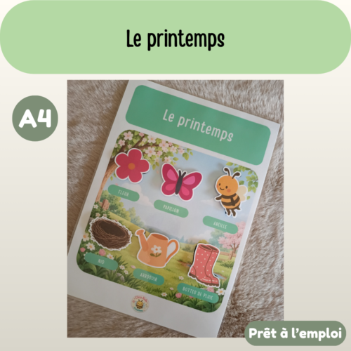 Fiche A4 - Le printemps