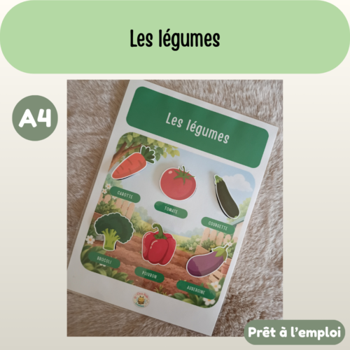 Présentation (49) Fiche A4 - Les légumes