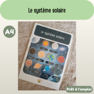 Fiche A4 - Le système solaire