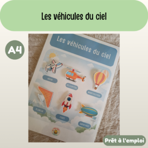 Fiche A4 - Les véhicules du ciel
