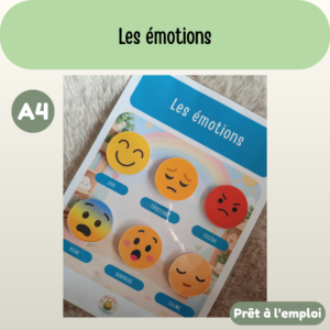 Fiche A4 - Les émotions