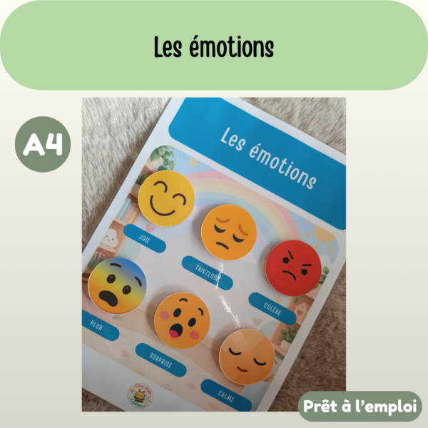 Fiche A4 - Les émotions