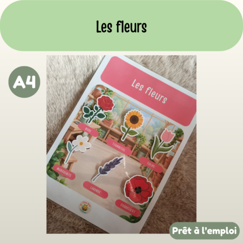 Fiche A4 - Les fleurs