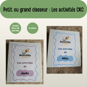 Petit ou grand classeur - Les activités CKC