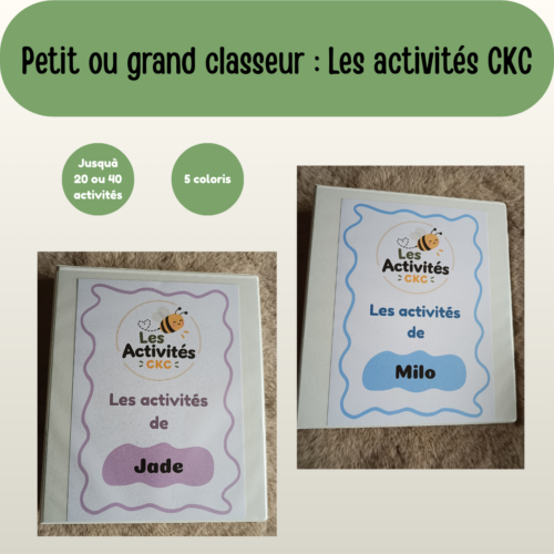 Petit ou grand classeur - Les activités CKC