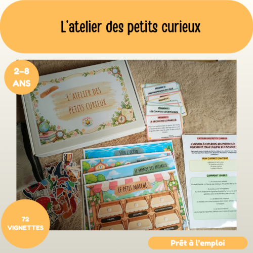 Présentation Box : L'atelier des petits curieux / 2-8 ans